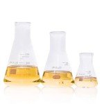 ULAB Narrow-Mouth Glass Erlenmeyer Flask Set, 3 Sizes