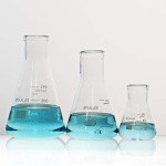 ULAB Narrow-Mouth Glass Erlenmeyer Flask Set, 3 Sizes