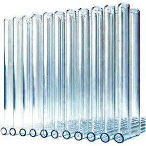 12mm Borosilicate Clear Glass Blowing Tubes (5-pack)