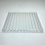 12-Piece Reusable Borosilicate Glass Tubes