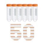 50mL Conical Centrifuge Tubes - 50 Pack