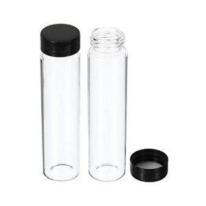 50mL Round Glass Reagent Bottles, 12 Pack