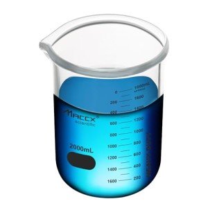 67.6oz (2000ml) Heavy-Duty Borosilicate Glass Beaker