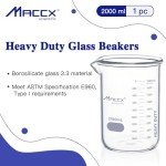 67.6oz (2000ml) Heavy-Duty Borosilicate Glass Beaker
