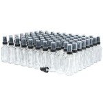80-Pack 2 oz Clear Boston Round Bottles