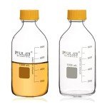 ULAB 1000ml Round Borosilicate Media Storage Bottles