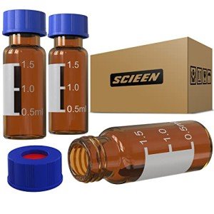 SCIEEN 2ml Amber HPLC Autosampler Vials - 100 Pack