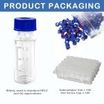 2mL HPLC Autosampler Vials with Screw Caps, 100 Pack