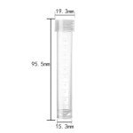 10pcs 10ml Plastic Test Tubes with Caps