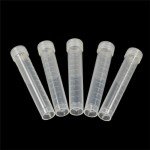 10pcs 10ml Plastic Test Tubes with Caps
