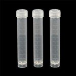 10pcs 10ml Plastic Test Tubes with Caps