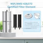 AQUA CREST Stainless Steel Gravity Water Filter System