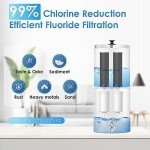 AQUA CREST Stainless Steel Gravity Water Filter System