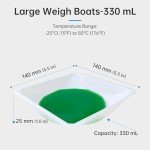 Large 125 Pack Plastic Weighing Boats - 330 mL