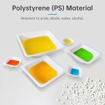 Large 125 Pack Plastic Weighing Boats - 330 mL