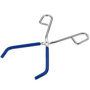 Stainless Steel Lab Beaker Tongs - 10-inch Blue