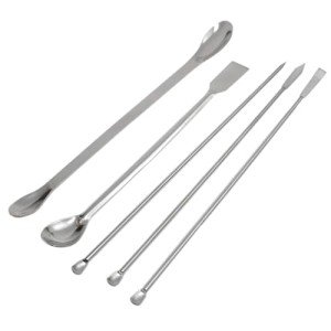 Stainless Steel Micro Sampling Scoop Set (5 Pack)