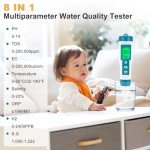 Consfly 8-in-1 Water Quality Test Meter