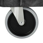 2-Shelf Rubbermaid Utility Cart with Wheels, Black