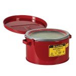 Justrite 2 Gallon Premium Coated Steel Bench Can