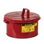 Justrite 2 Gallon Premium Coated Steel Bench Can