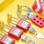 Lockout Tagout Station with Safety Padlocks and Tags