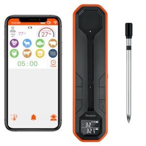 Wireless Digital Meat Thermometer with Remote Probe