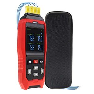 4-Channel Digital Thermocouple Thermometer with Alarm