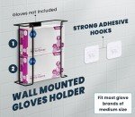 Wall-Mounted Latex Glove Holder - Black