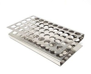 Z-Shaped Stainless Steel Test Tube Rack Holder