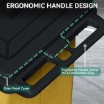 YITAHOME 3-Shelf Janitorial Cleaning Cart on Wheels