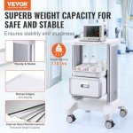 VEVOR Rolling Medical Storage Cart with Drawers
