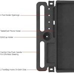 Utility Cart with 2 Flat Black Shelves, 44”