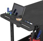 Utility Cart with 2 Flat Black Shelves, 44”