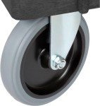 Utility Cart with 2 Flat Black Shelves, 44”