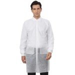 Disposable Lab Coats with Pockets - Pack of 10
