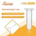 PEKYBIO 2.0ml Disposable Microcentrifuge Tubes, 500 Pcs