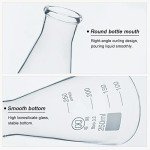 Erlenmeyer Flask Set with Rubber Stoppers - 3pcs