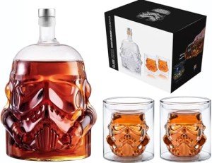 Creative Whiskey Decanter Set with 2 Glasses