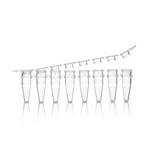 PEKYBIO 0.2mL PCR Tubes with Flat Caps - 125 Pcs