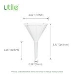 6-Piece Plastic Analytical Funnel Set for Labs