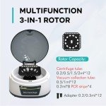 Mini Centrifuge Machine 7000 RPM with 3-in-1 Rotor