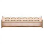 EISCO Beechwood Bottle Stand for 12 Bottles