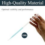 100 Pack Clear Plastic Transfer Pipettes - 1ML