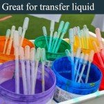 100 Pack Clear Plastic Transfer Pipettes - 1ML