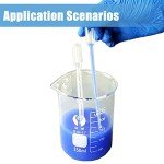 100 Pack Clear Plastic Transfer Pipettes - 1ML