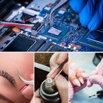 Professional Stainless Steel Fine Tip Curved Tweezer