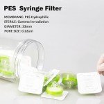 Sterile PES Syringe Filters, 0.22 µm, 20 Pack