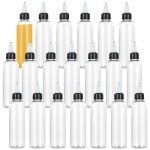 20PCS 8.5oz Clear Plastic Squeeze Bottles