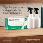 Acrylic Wall-Mounted Gloves and Tissue Dispenser